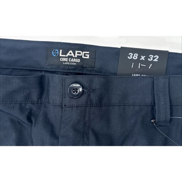 LAPG Tactical Pants Mens 38x32 Navy Blue Ripstop Core Cargo Gusseted Police NEW - Picture 5 of 9